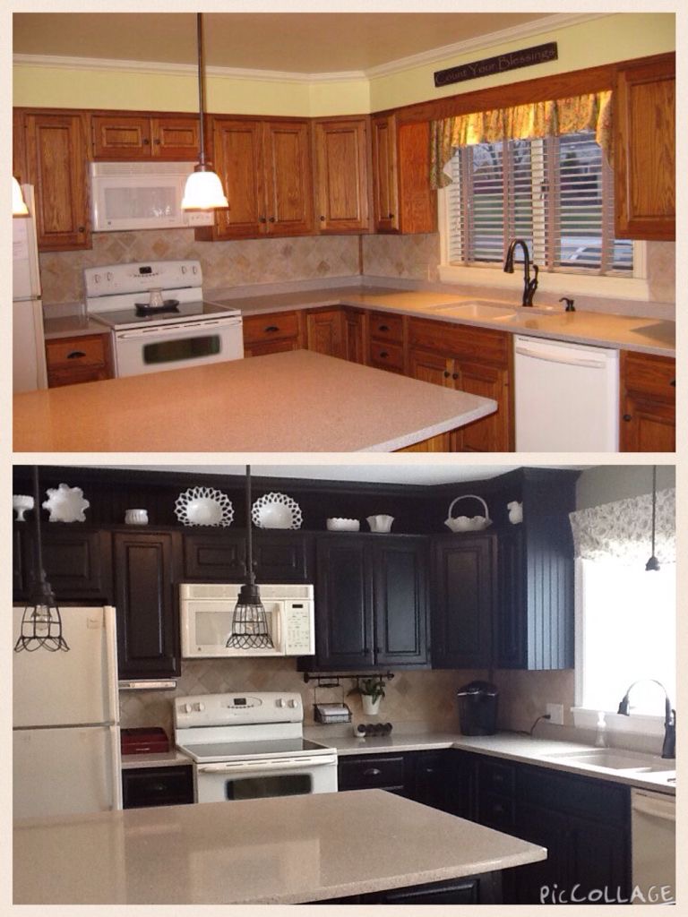 Kitchen Cabinet Painting Project 1