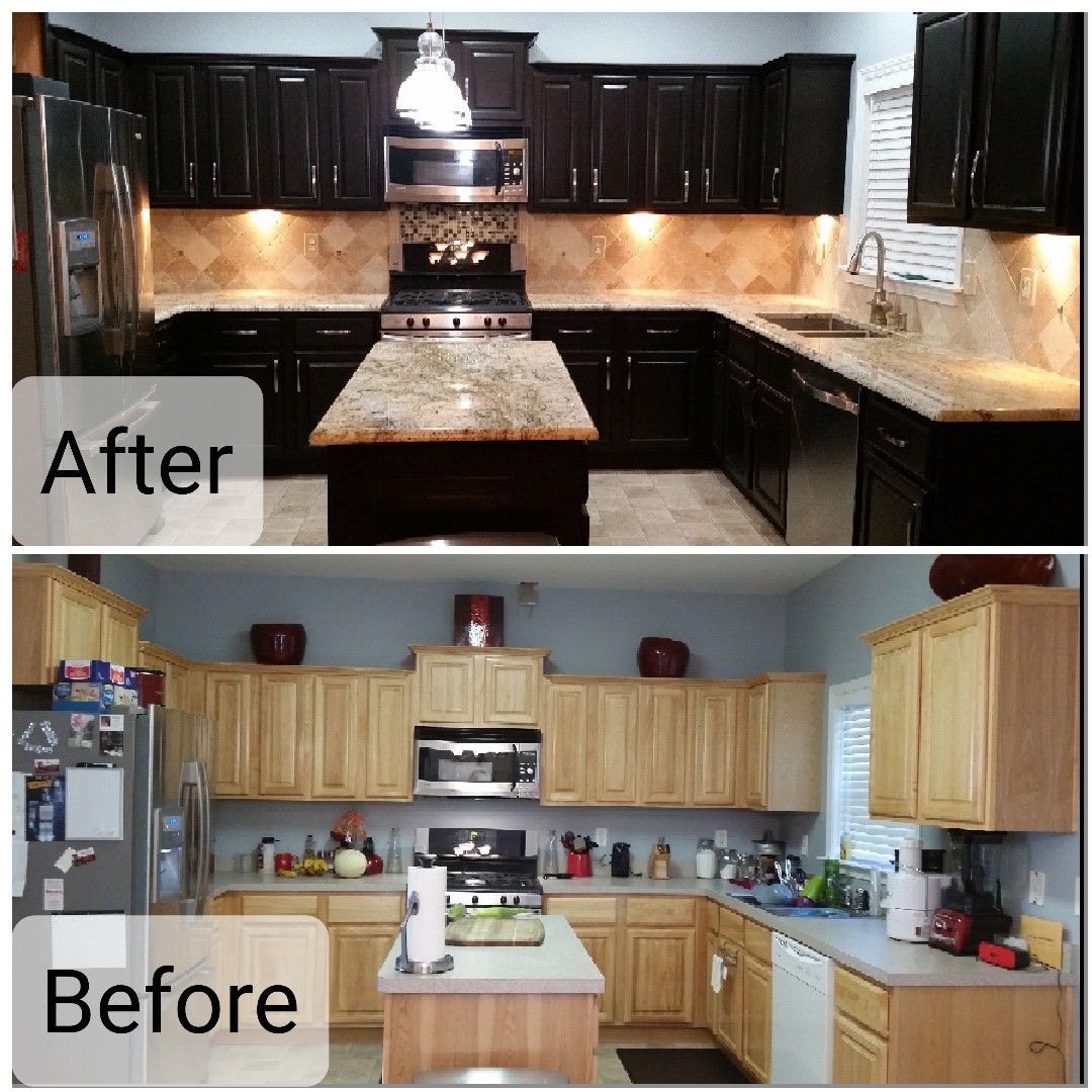 Kitchen Cabinet Painting Project 1