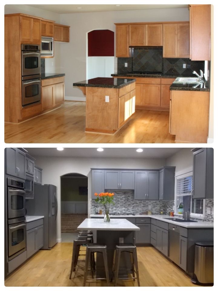 Kitchen Cabinet Painting Project 1