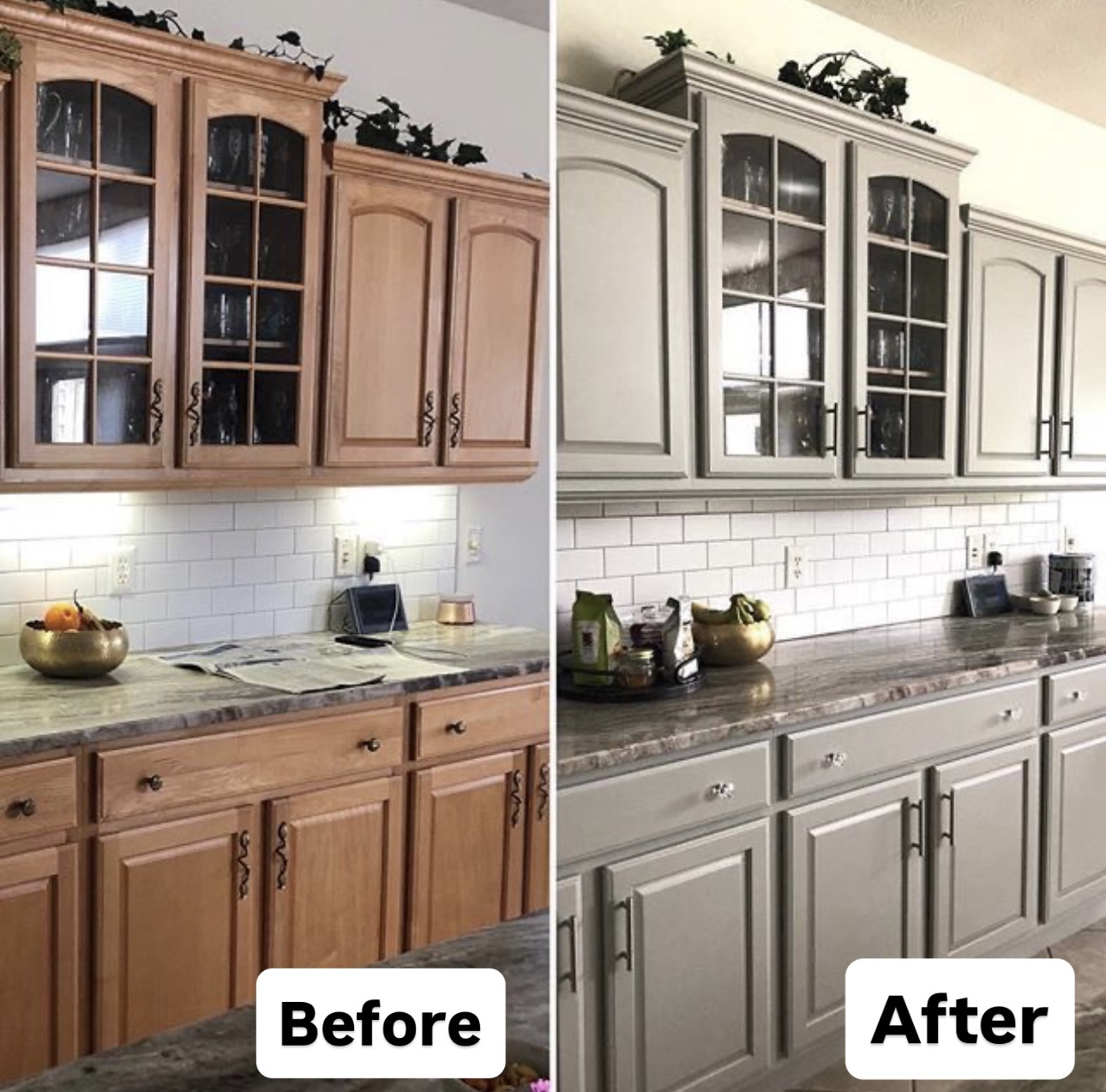 Kitchen Cabinet Painting Project 1