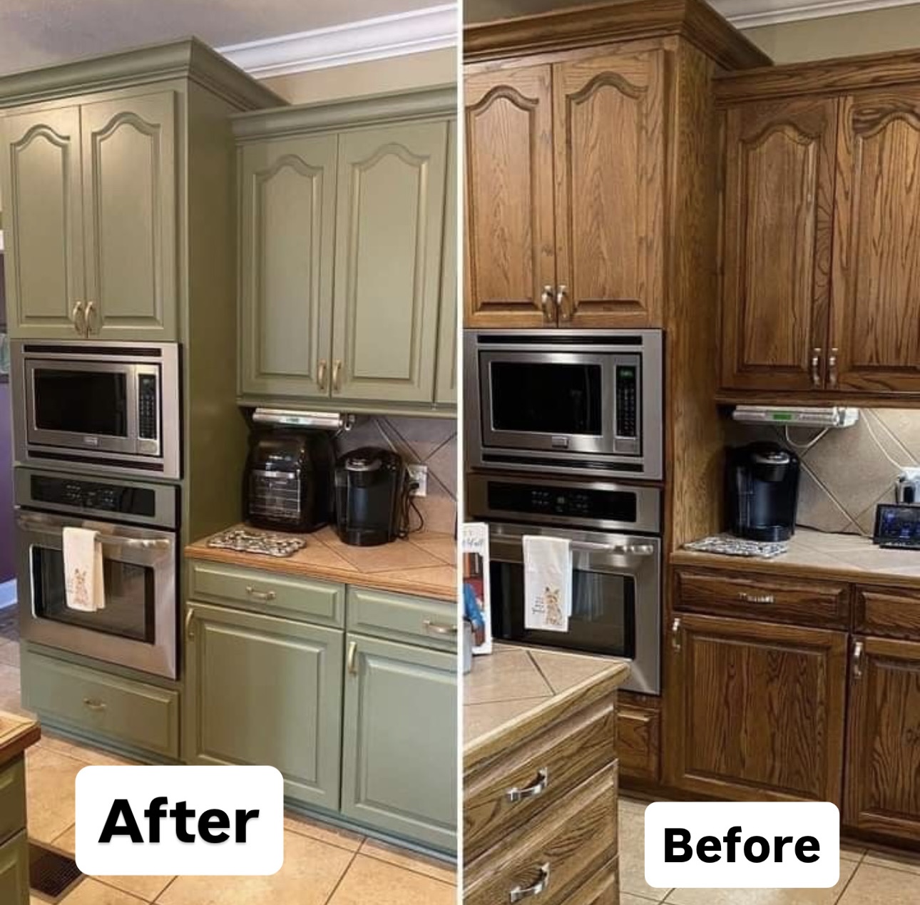 Kitchen Cabinet Painting Project 1