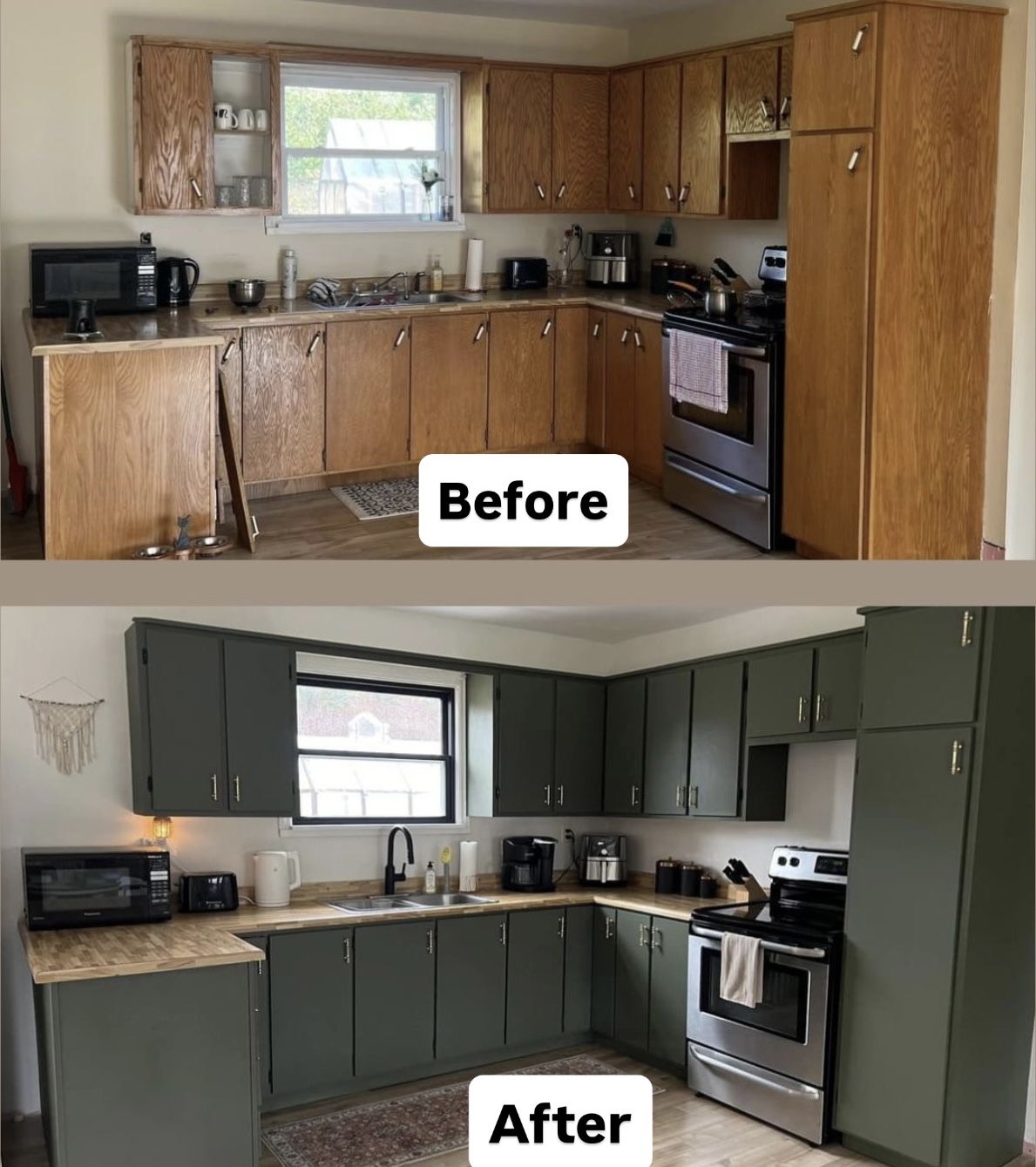 Kitchen Cabinet Painting Project 1