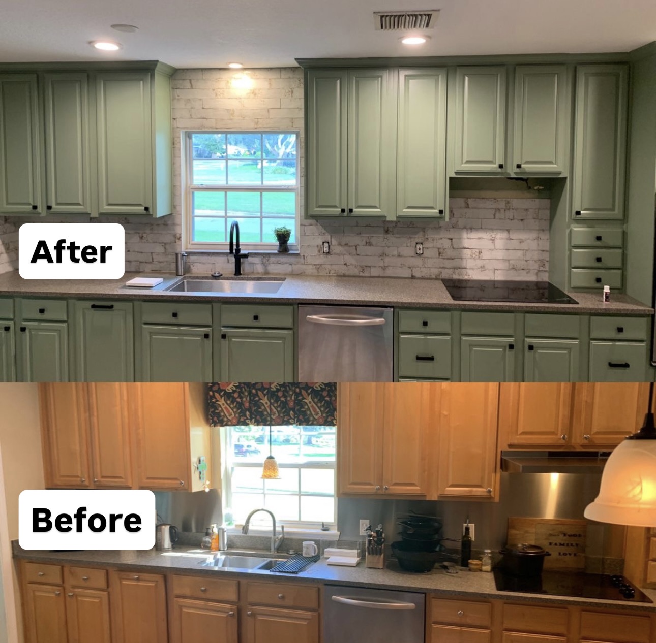 Kitchen Cabinet Painting Project 1